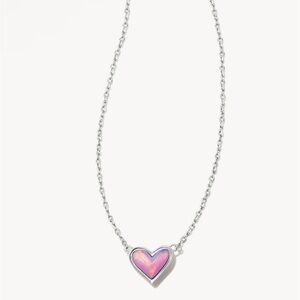 NEW | KENDRA SCOTT Ari Heart Short Silver Necklace